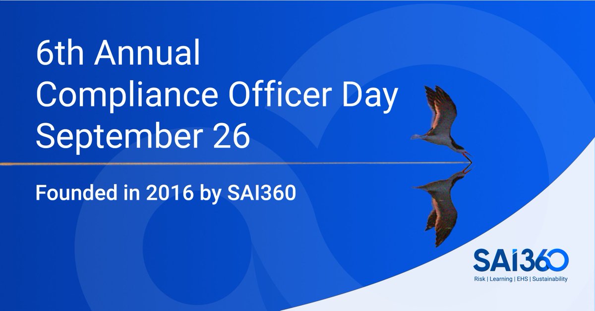Today we're celebrating #ComplianceOfficerDay. Jim Massey described the role best at the recent SCCE conference: “We are the guardians of good.” We applaud the compliance community that continually raises the bar in stewarding positive company cultures. okt.to/oZxH6y