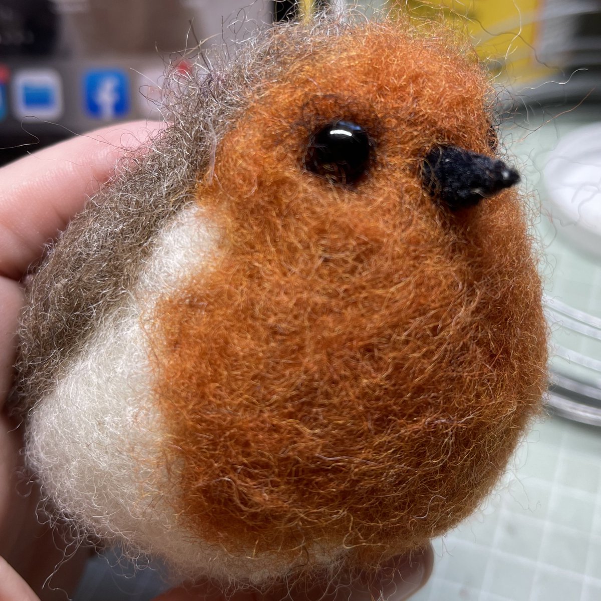 ffinlaysonart's tweet photo. A wee Robin taking shape https://t.co/ArePd90YQL