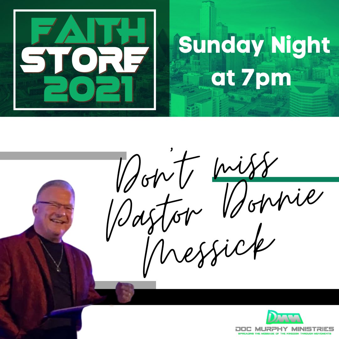 pastordoc's tweet photo. Join us today as we kick off #faithstore 2021!! The Aloft Hotel, 1160 State St, Richardson, Tx. 10am and 7pm. Watch live on Facebook @ North City Church. #faith #fs2021 #victory #miracles #docmurphyministries https://t.co/Gkpsypu4bw