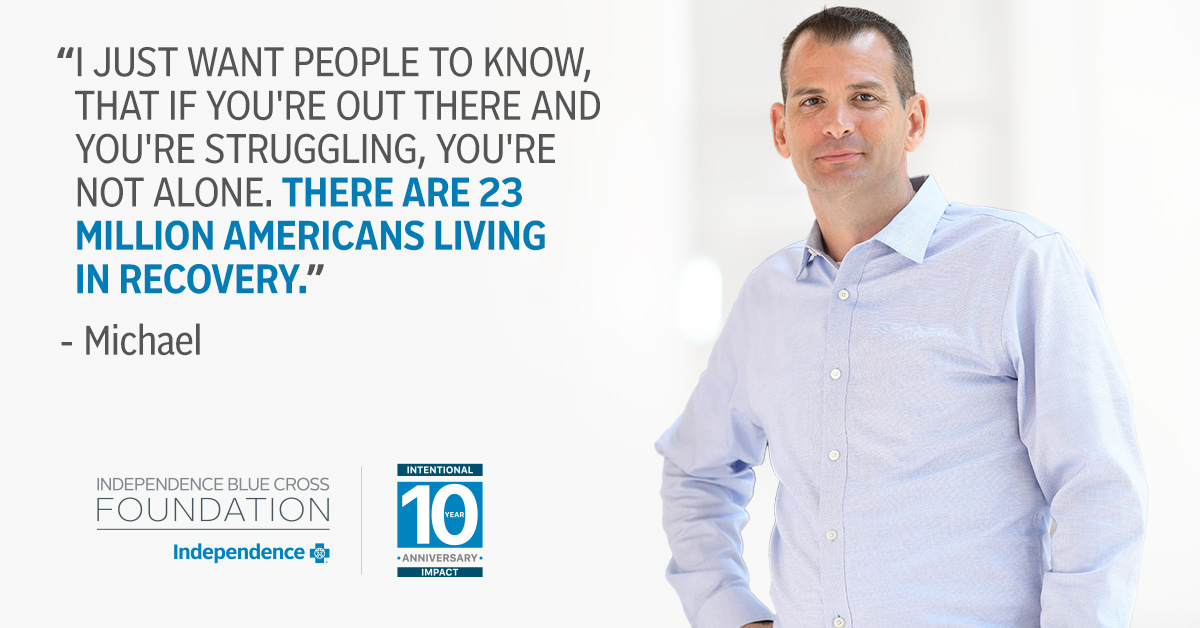 Michael shares his story of recovery in the hopes that it makes others feel less alone. Listen: ibxsocial.com/3AeBbX5 #SYKopioids #PHLOpioids #NationalRecoveryMonth