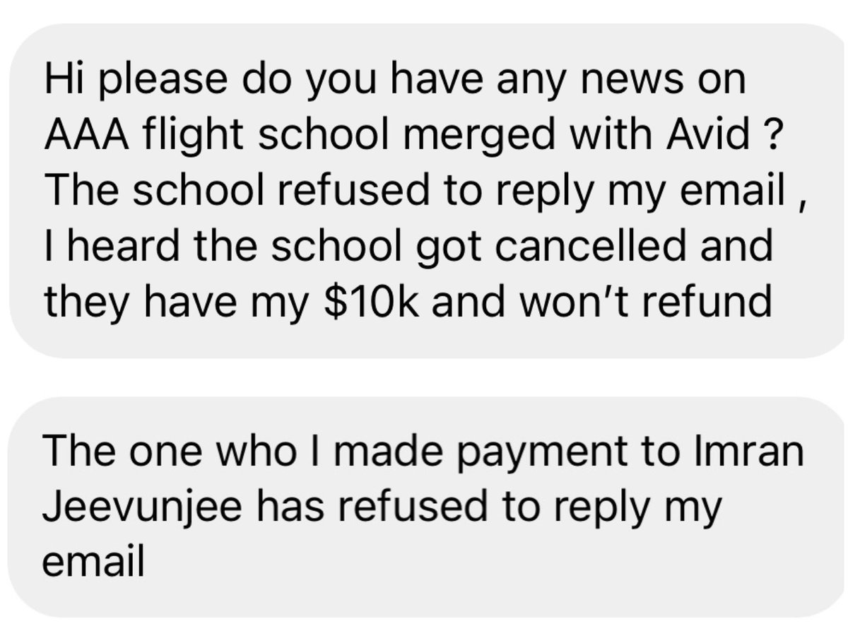 AviatorsMaldive's tweet photo. Here’s another student who was not even able to start flight training at AAA flight school. 

Is AAA ever going to be held accountable? 

#AviatorsMaldives | https://t.co/veWhNOlXme
Telegram Channel: https://t.co/KUkXqx2R4W https://t.co/v5i2J6nWLj