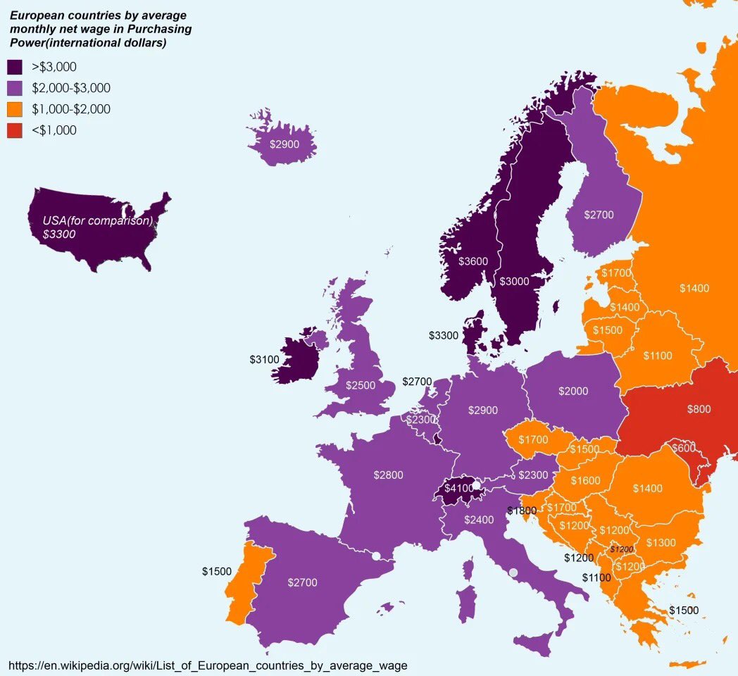 Lists eu. Страны Европы. Карта средних зарплат в Европе. Average wages by Country. Зарплаты в европейских странах.