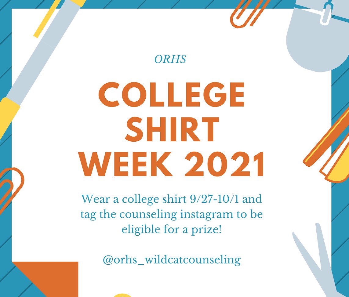 ORHS - It's College Application Week!  College &amp; Career Fair on Monday at 5:30.  Wear your college gear everyday!  The Wildcat fam is about preparing students for the future! <a href="/10Gadams/">Dr. Garfield Adams</a> @ORHSCounseling <a href="/ORSchools/">Oak Ridge Schools</a> <a href="/ORHS_PTSO/">ORHS PTSO</a> <a href="/ORHSRoar/">Beth Estep</a> <a href="/estepintime/">Beth Fisher Estep</a> <a href="/DavidJFoust/">David Foust</a>