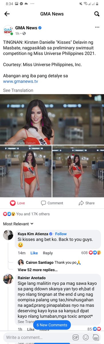 Marif0717's tweet photo. Naka like naba kayo sa bagong post ng GMA?nag comment na din si kuya Kim:)Thanks GMA sa pa article 
thank you din kuya kim sa pag support kay Kisses

@KissesDelavin 
#KissesDelavin 

https://t.co/zW5TXvNSry https://t.co/7YH0xWw4LQ