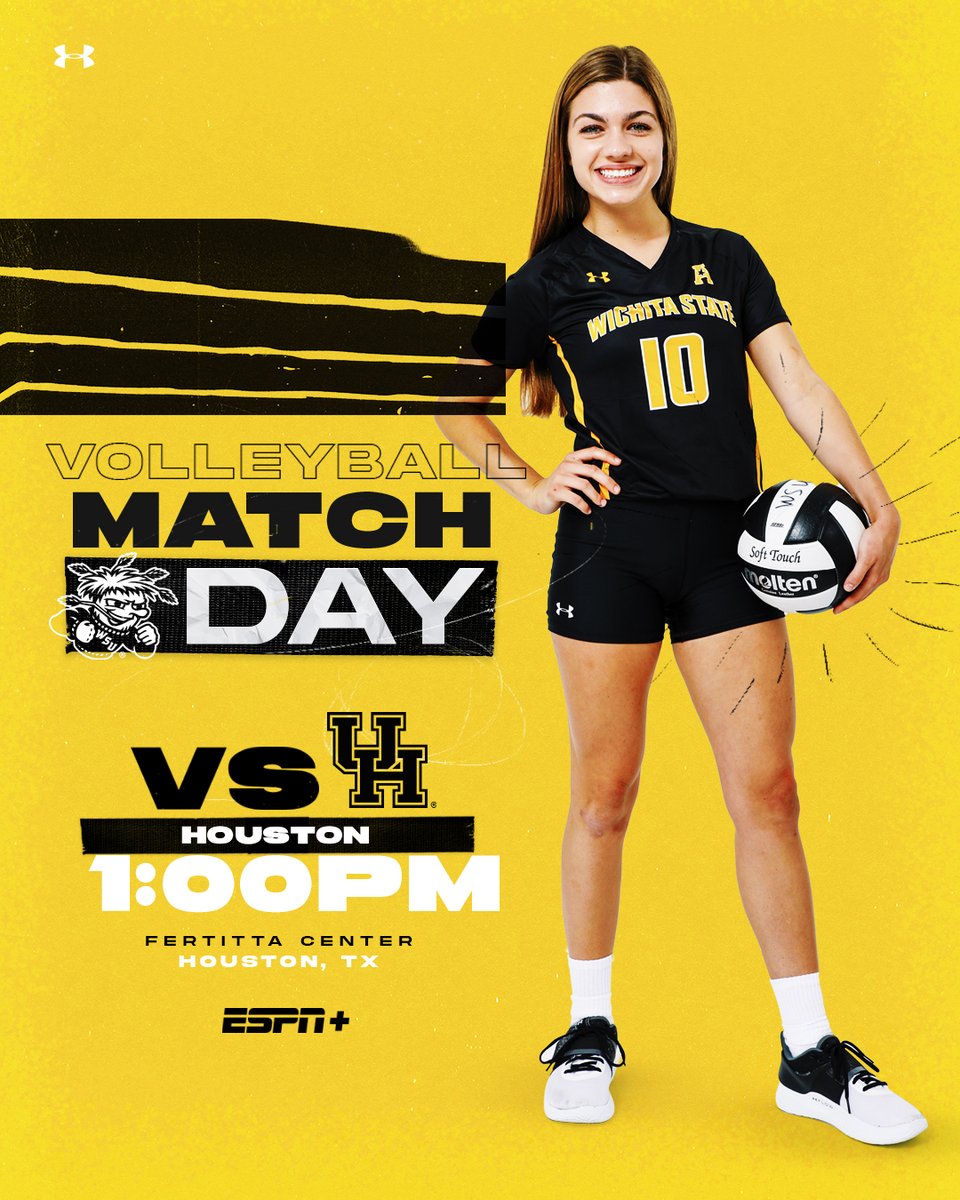 GoShockersVB's tweet photo. A Sunday matinee in H-Town 🔜 

First serve from the Fertitta Center at 1:00 PM!

📊: https://t.co/PVCldiIjfa
📺: https://t.co/wSG0hhGAFn https://t.co/fLHRAZlIbY