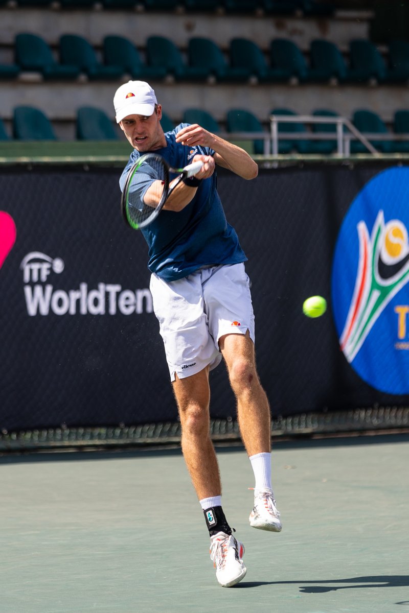 TennisSA's tweet photo. Not one, not two, but three titles for 🇬🇧 Alastair Gray in ✌️ weeks!🏆🏆🏆

Alastair Gray beats 🇬🇷 Michail Pervolarakis 4-6, 6-3, 6-2 to win the @SASpringOpen men's singles title.

Gray also won the Jozi Open single and doubles titles last week in Emmarentia.

#SASpringOpen https://t.co/tLUcAb2xeG