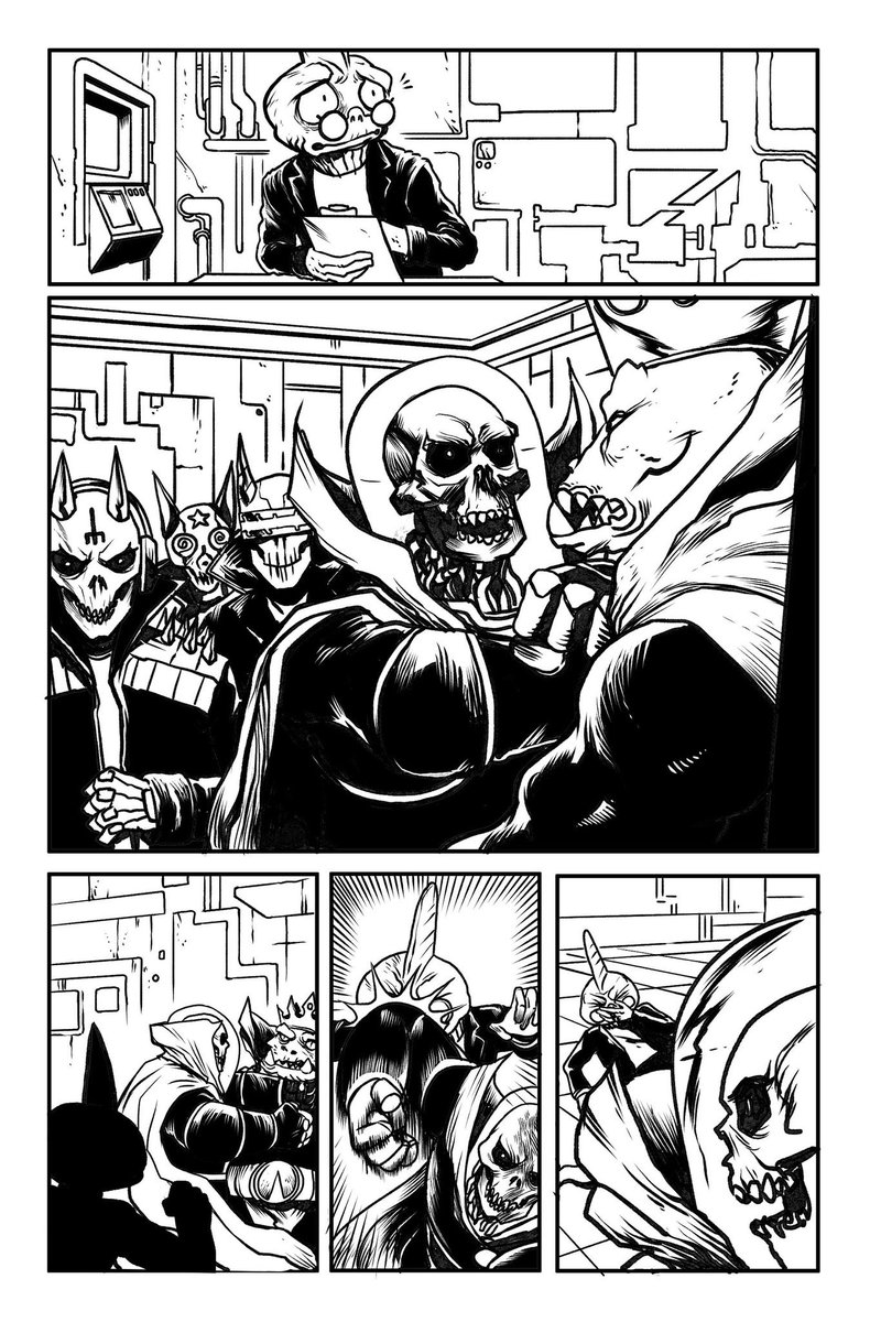 crucifore's tweet photo. Humans, recently we slithered into the @SkullxNFT discord to share an early preview of the upcoming comic @HailDraconis X. 

A few SkullX owners have spotted their skulls with Lord Zieg already. More will be revealed as this propaganda publication draws near…

Hail Draconis! https://t.co/B1RTeAcIUX
