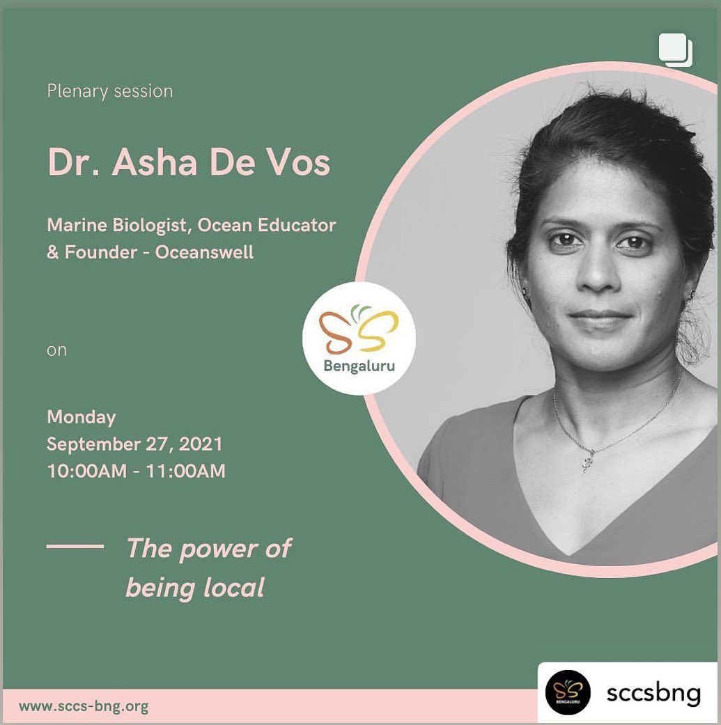 My journey, blue whales and why decolonising science and conservation is at my core! My talk is open to everyone so please tune in 10 am IST tomorrow 27th September! Here is the link so click and or RT and click! youtube.com/c/sccsbengaluru