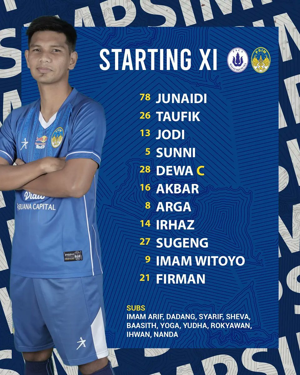 PSIMJOGJA's tweet photo. 11 pertama di laga perdana musim ini!

COME ON YOU MATARAM 🔥🔥🔥

#DukungDariRumah
#MataramDay
#NyawijiDadiSiji
#LaskarMataram
#AYDK https://t.co/7feqRlujXC
