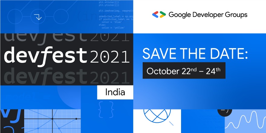 🇮🇳 Are you ready for India's Largest Developer Event of 2021? 🎉 DevFest India 2021 is here! Join us for 3 exciting days packed with learning, networking, experimenting & much more! Register now 👉🏻 devfestindia.com #DevFestIndia #LetsGrowTogether
