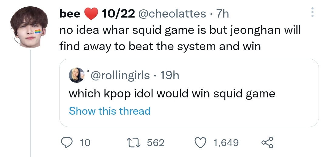 somebody get jeonghan on the mic i need to hear his thoughts