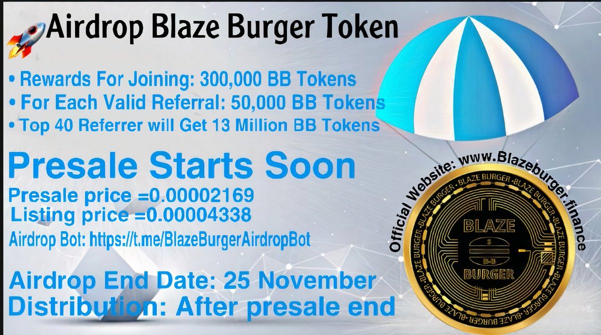 Claim Your Blaze BurgerAirdrop

Start the Airdrop Bot :t.me/BlazeBurgerAir…
✅ Submit your details with BEP-20 wallet address
<a href="/AhmadMazhar098/">Mazhar Ahmad</a>
<a href="/navas72257307/">Navas</a>
<a href="/hindilyricsup/">hitesh hindilyricsup</a>
<a href="/nikhilt33279260/">nikhil thakre</a>
<a href="/solomonbeck6/">Solomon Beck</a>
<a href="/tajria7/">Tajria.bit</a>
<a href="/dinaniakshay/">Akshay Dinani</a>
<a href="/tahiran46631667/">"❤️ Memecoin"</a>
<a href="/fayazhussain44/">Fayaz Hussain</a>
<a href="/harisankarmoh12/">harisankar mohanan</a>