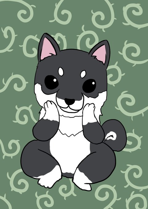 黒柴のtwitterイラスト検索結果