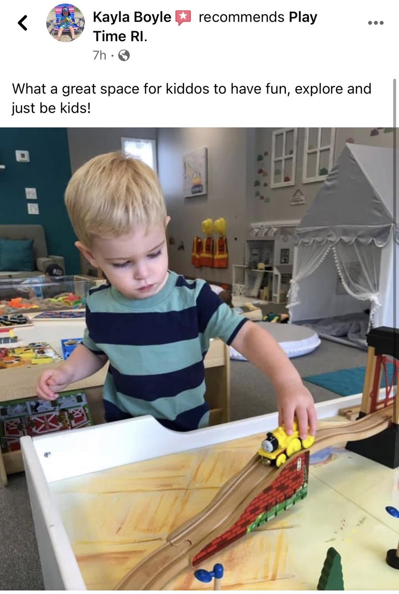 We just reached our 1 month mark of being open! This mom is so grateful to the families that have visited <a href="/PlayTimeRI/">Play Time RI</a> &amp; for the great reviews like these! Check us out, spread the word, and visit our website for info about memberships &amp; parties! Playtimeri.com
