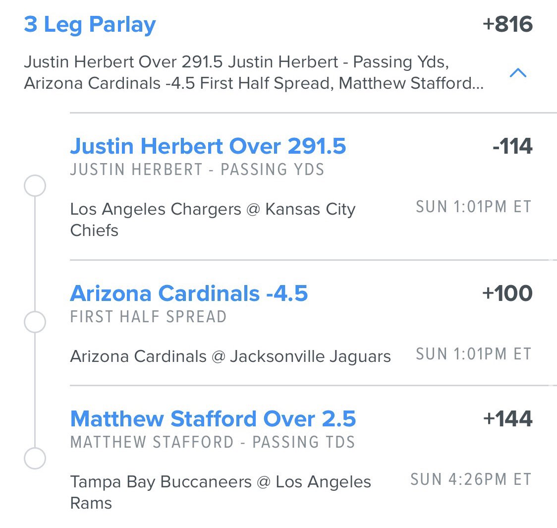 Today’s parlay has a leg brought to you by each #SophisiticatedGambler

Drop your ticket of THIS parlay in the thread and tag <a href="/SophGamblers/">Sophisticated Gamblers</a>. If this does not cash, you’ll be entered to win a gift card up to $20 for each leg that misses. 

LET’S MAKE SOME 💰 TODAY