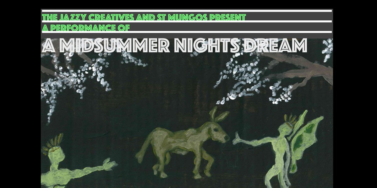 We (clients and I) creatively explored A Midsummer Night's Dream and adapted the script culminating in a spectacular performance last week in the garden <a href="/stmungos/">St Mungo's</a> ✨
(A fab team to be apart of) #Shakespeare #Dramatherapy #Performance