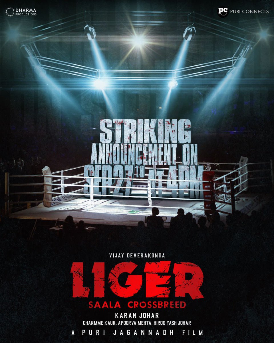 TheDeverakonda's tweet photo. One more night's sleep.
And then we announce.. 

#LIGER https://t.co/UhsO0KtEEx