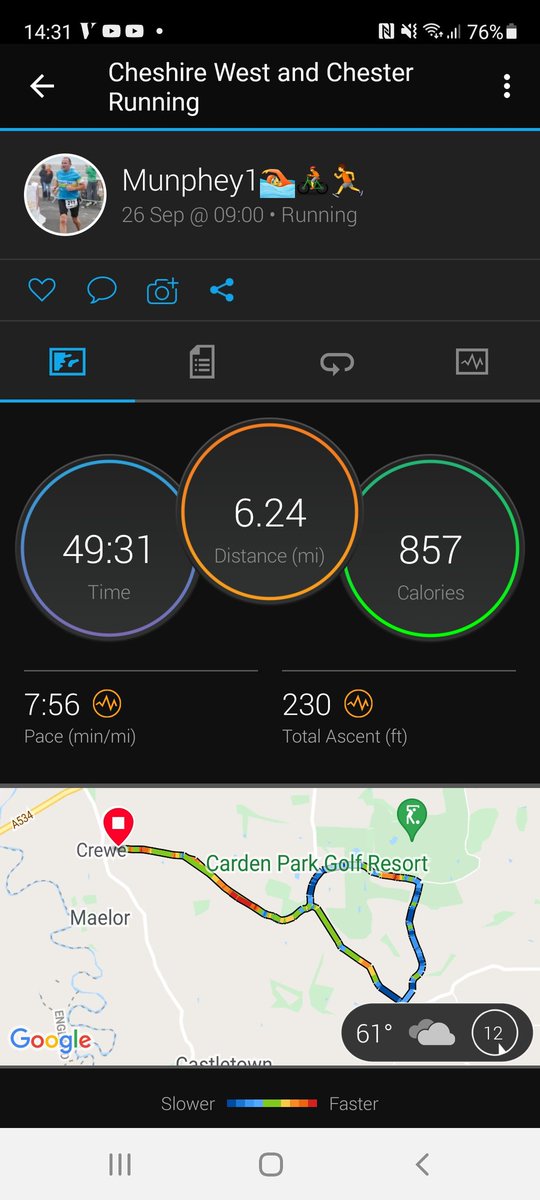 Really enjoyed Farndon 10k this morning, not to shabby a time to #running