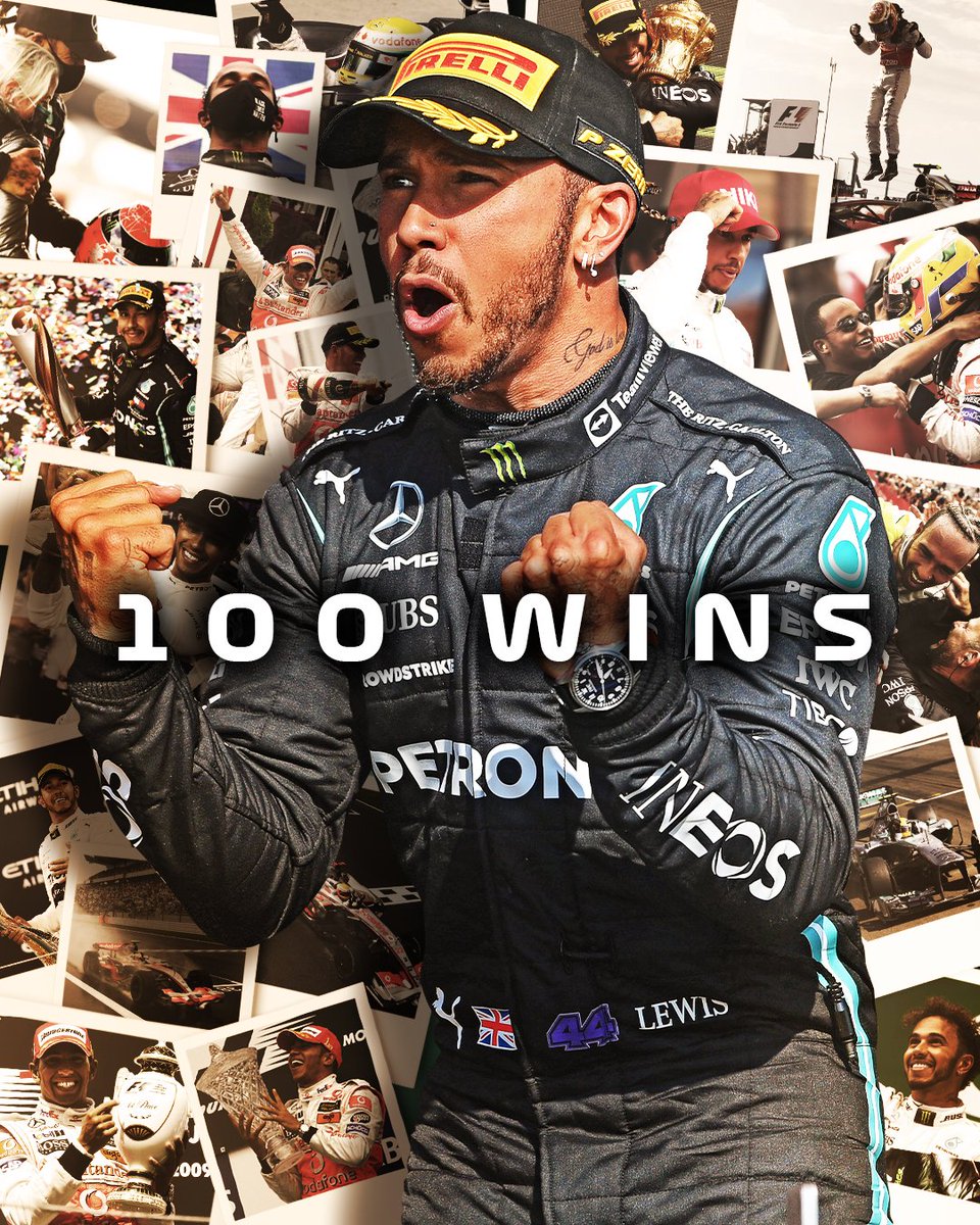 HISTORY!!! 💯 @LewisHamilton becomes the first F1 driver ever to reach 100 wins 👏👏👏 #RussianGP #F1