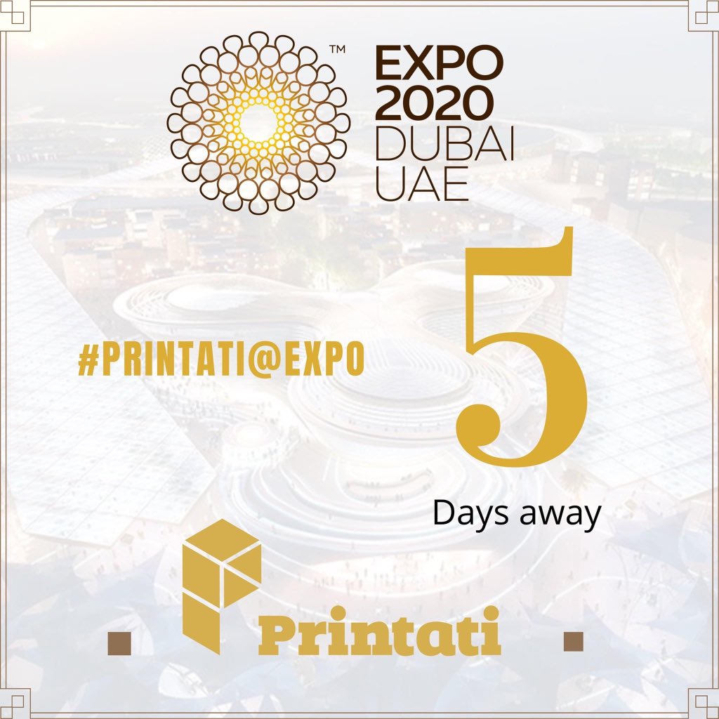 Are you ready for the this global event! We are.. 5 days to go 

#PrintatiatExpo
#JordanInDubai 
#dubaiexpo2020
#ProudlyMadeInJordan 
#Dubai 
#visitjordanindubai