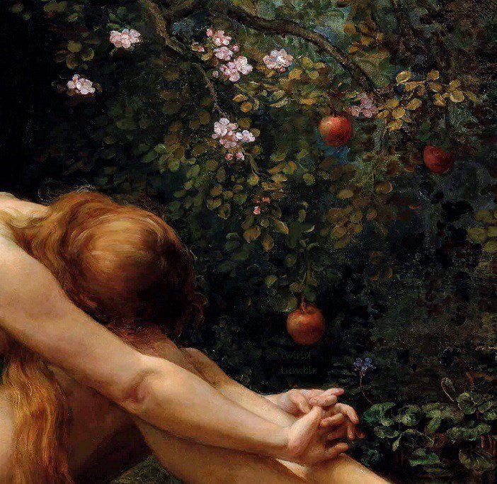 sophrisyne's tweet photo. painting detail by Anna Lea Merritt https://t.co/RAKQX4z7qq