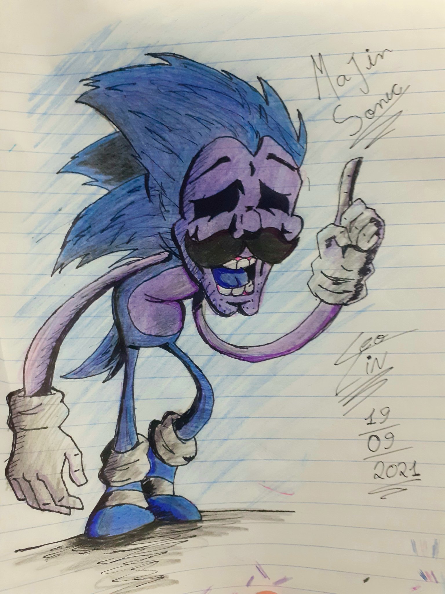 RAPOSO NÃO PEGUE🛑 on X: 🎭Majin Sonic🎭fiz inspirado num mod de fnf  (talvez eu digitalize). 🛑 🛑 Aceito uns ❤&🔄;) 🛑 🛑 #majinsonic  #SonicTheHedgehog #SONIC #sonicart #creepypasta #SonicCD #pencilart  #Pencildrawing #arte #ArtistOnTwitter #