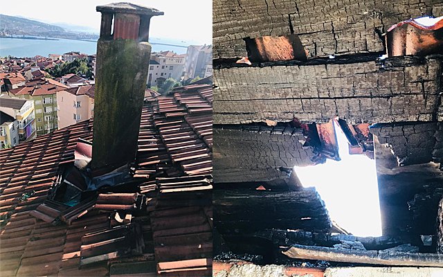 Şöminede mangal keyfi yangınla bitti… -  - Manşet67 -  Kdz.Ereğli - Zonguldak manset67.com/haber/Sominede…