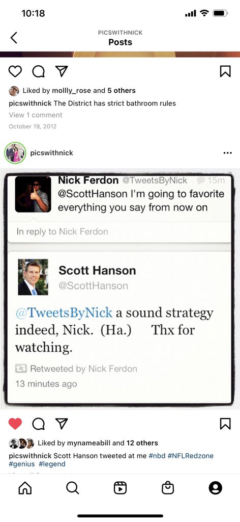 TweetsByNick's tweet photo. Thinking about when @ScottHanson and I used to tweet at each other #LetsBringItBack #Squirrels #NFLRedZone https://t.co/Usq9Q6Q6OV