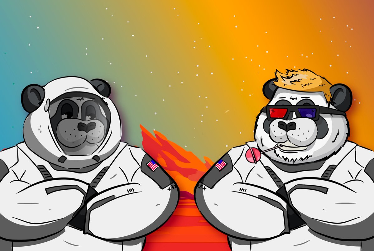 A lot of crypto and NFT projects talk about going to the moon... this panda is more interested in going to Mars! Do you have room for him in your spacecraft? He doesn’t take a lot of room, fits in a wallet  <a href="/elonmusk/">Elon Musk</a>   <a href="/SpaceX/">SpaceX</a>