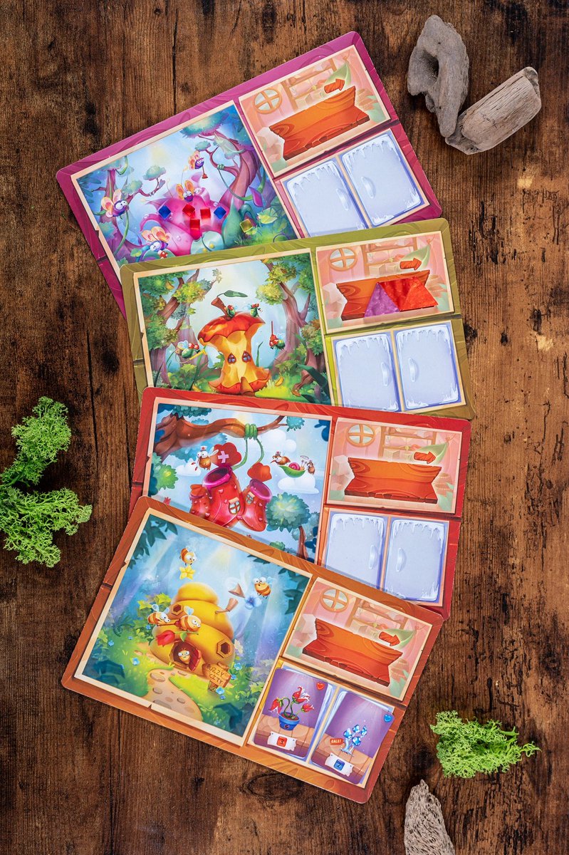 ticklebeargames's tweet photo. Happy Sunday everyone! 🤗 Out of those four winged critters of Glistening Grove, which one is your personal favorite? 🤔 🦋, 🪰, 🦟 or 🐝?
#bgg #bggcommunity #boardgamelover #somewhereundertherainbow #tabletopgames #ticklebeargames #bordspel #brettspiel #boardgamegeeks #meeples https://t.co/N75Y0ekVWg