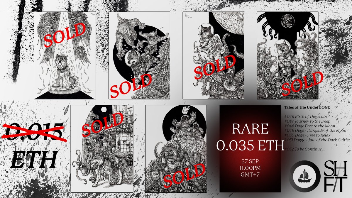 ShiftprojectTH's tweet photo. Before the ending of Tentacle Horrors - Book I as a whole. The last tale of DOGE will be coming tmr

Stay Tune 🔥
--
https://t.co/GEnFSEjcZZ
#NFTdrop #NFTcollections https://t.co/ra2B6u408T