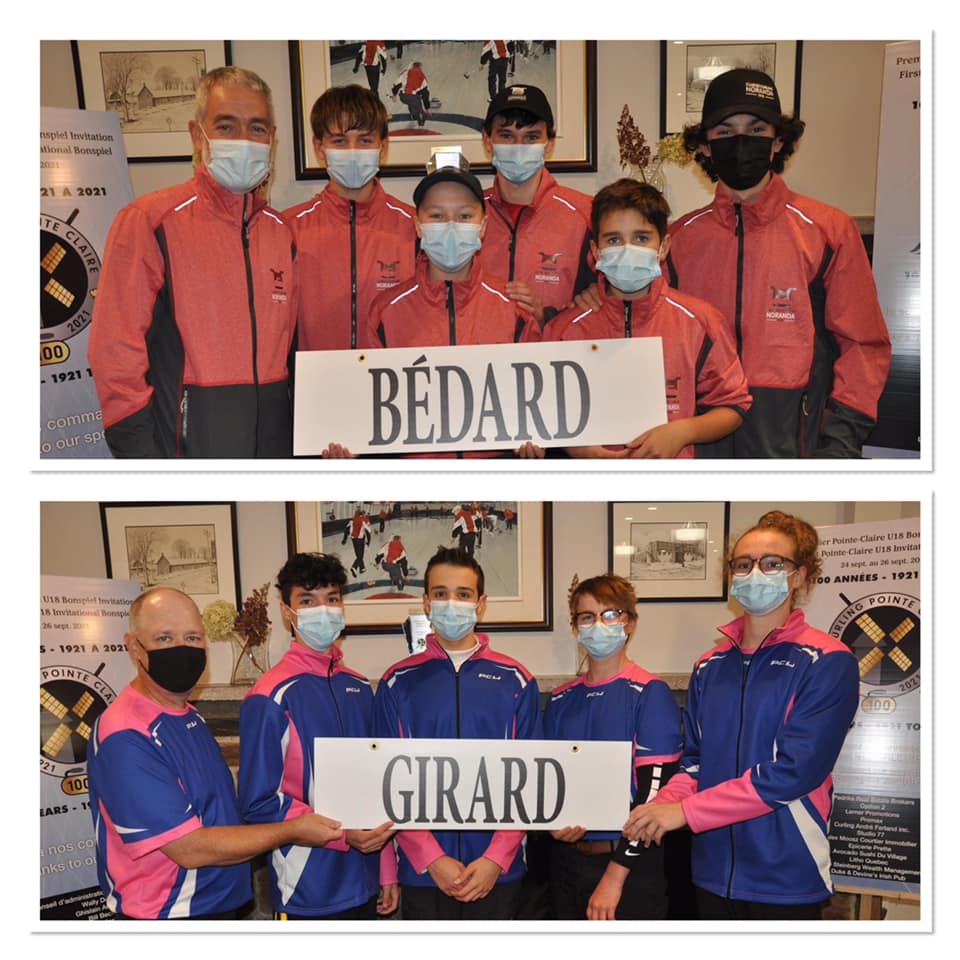 PCCC_U18's tweet photo. Here are the finalists playing for the gold medal… Team Bédard and Team Girard
Voici les finalistes qui jouent pour la médaille d’or…. Équipe Bédard et Équipe Girard https://t.co/6DtXmZgwKb