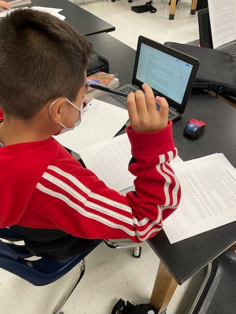 MarieTeaches's tweet photo. The @seducationalc @fssdFIS book club students learned about ciphers as part of Thursday's discussion of the book, City Spies. https://t.co/RzeLuHZbW2