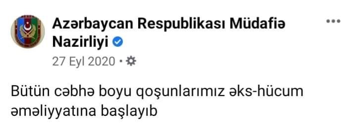 FuadMammadzada's tweet photo. Hər şey belə başladı. 1-ci və 2-ci Qarabağ Müharibəsində şəhid olan hərbiçilərimizə Allahdan rəhmət, qazilərimizə şəfa diləyirəm. Bu müharibədən xalqımızın başını dik tutduqları üçün hamınıza bir ömür borcluyuq https://t.co/hpnYNpIS4f