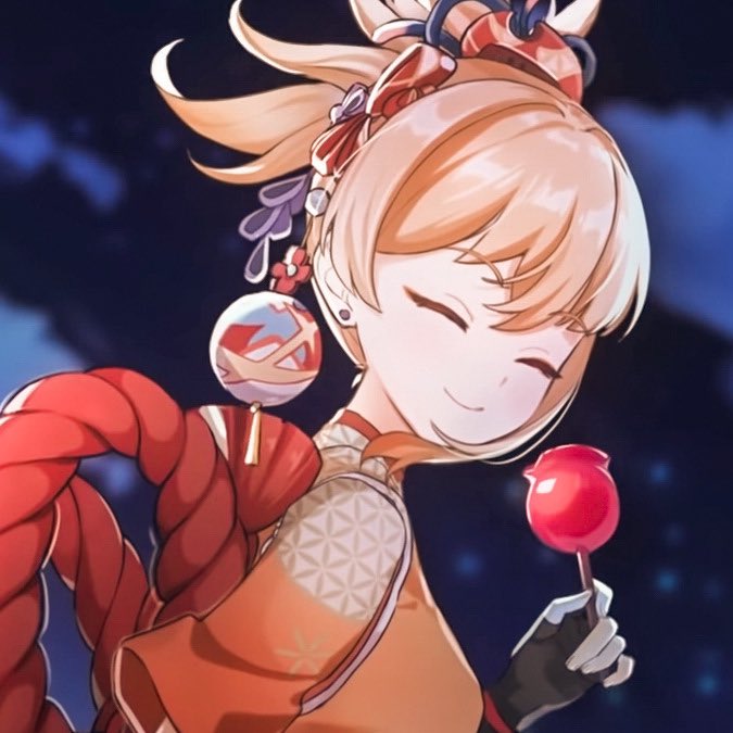 OtdComphet's tweet image. Our first comphet character of the day is Yoimiya from Genshin impact (headcanon)