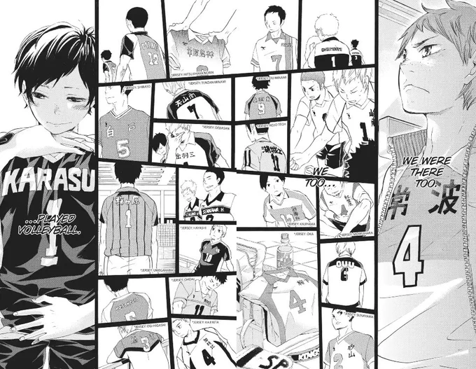 So the Haikyuu republish on mangaplus reread has been going perfectly. I completely forgot about pages like these, they're so good I'm crying. 