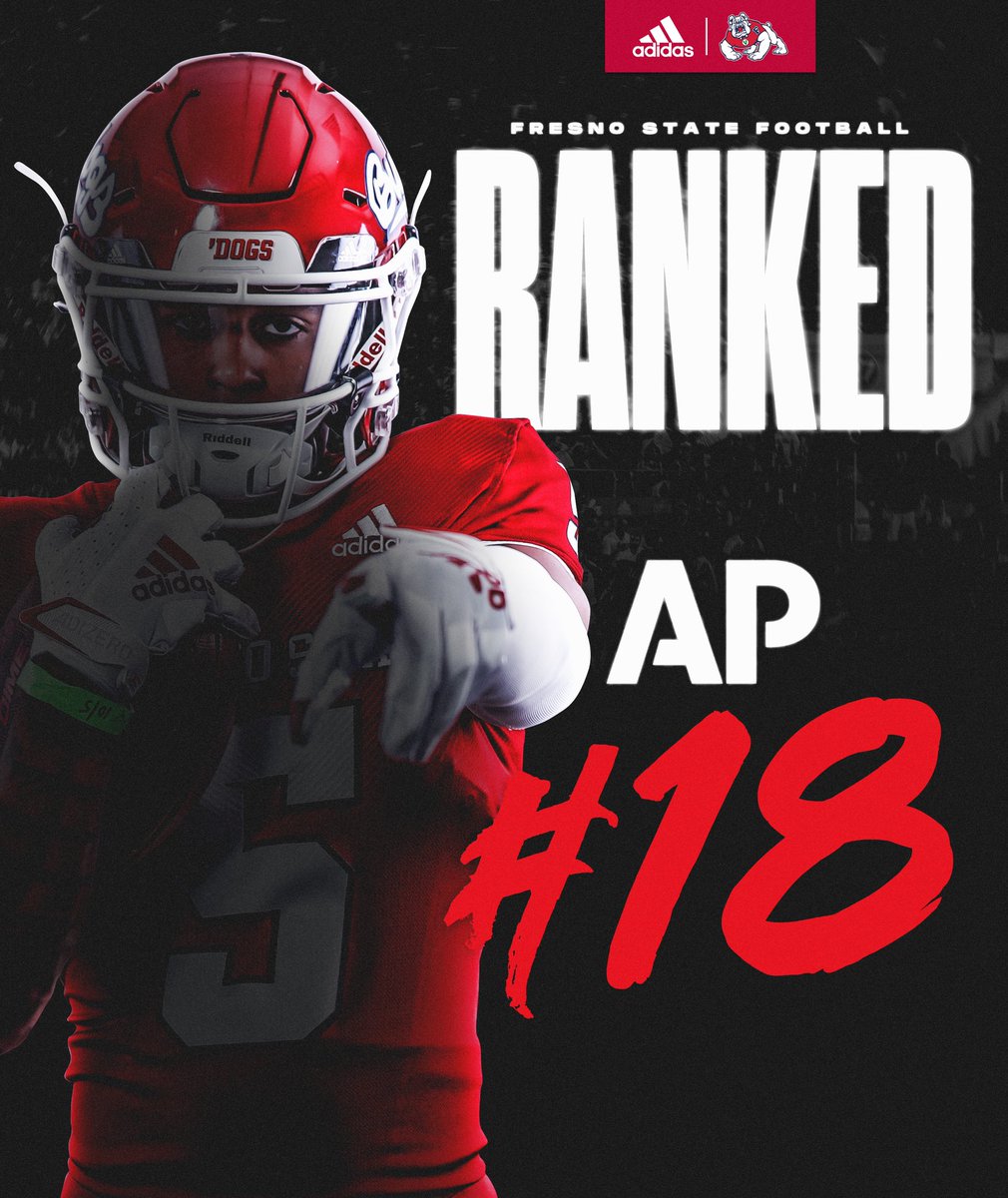 FresnoStateFB's tweet photo. MOVIN’ UP ⬆️

@AP_Top25 | #GoDogs https://t.co/OUZlWPcTnl