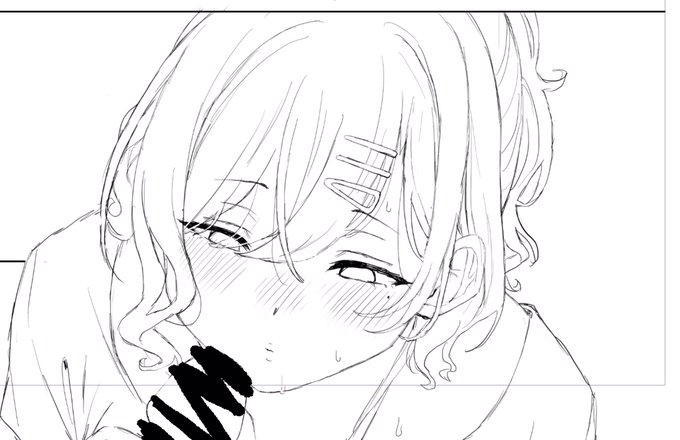 進捗。いい顔が描けた気がします!(※月曜日か火曜日にファンボックス更新予定でしたが諸事情にて水曜日か木曜日なるかもしれません💧すいません) 