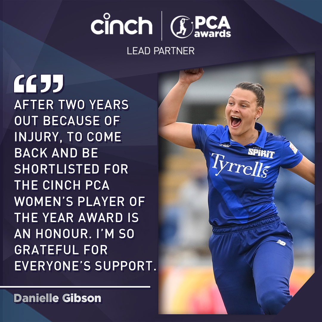 PCA's tweet photo. A special moment for Dani Gibson after a tough couple of years ❤️

👉 https://t.co/zwlwrQ3IQx

#PCAawards | @cinchuk https://t.co/rA9vtSaAwu