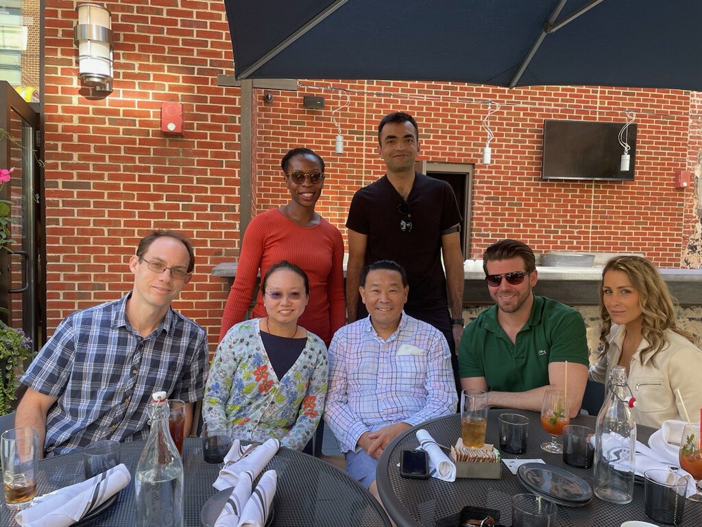 Hopkins fellows brunch with the great Dr Yang.
