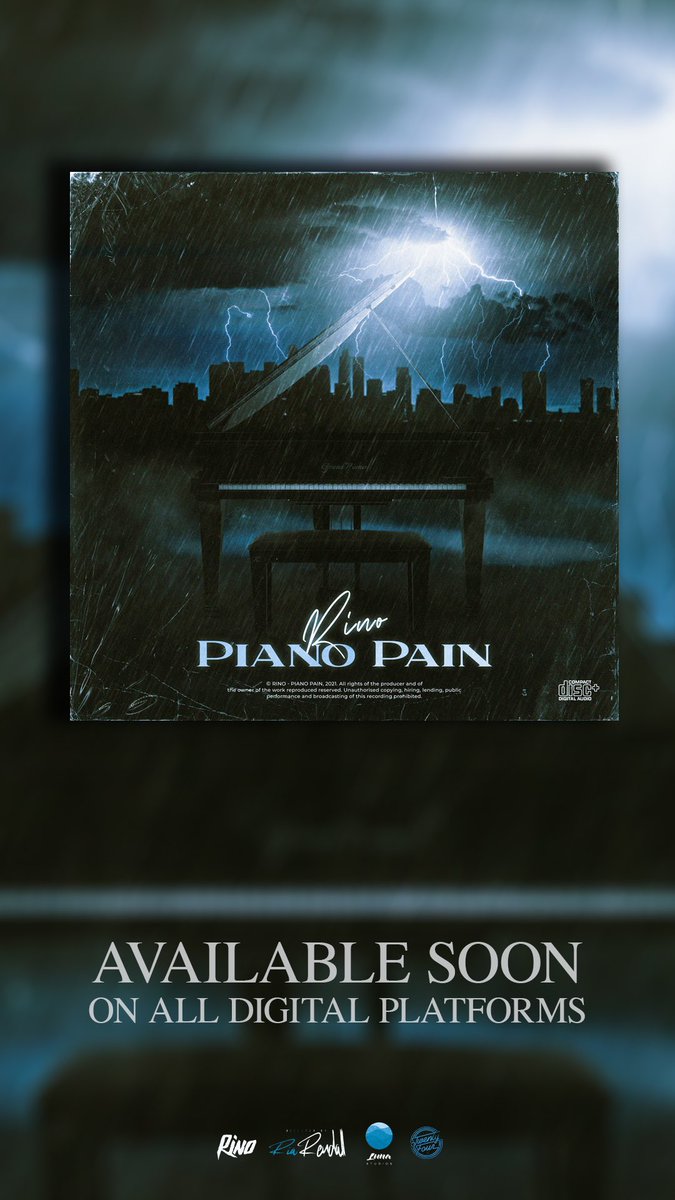 24Agncy's tweet photo. RINO “ Piano Pain “ OUT SOON ON ALL DIGITAL PLATFORMS
Rino as Now as a Solo Artist Presents His Latest Work Entitled PIANO PAIN 
This Project is a 5 Track EP Combining a Melodic Rhythm and Mix of Pain Showing Rino’s Versatility and Art.
#Rino #PianoPain #RinoPianoPain #PainMusic https://t.co/cHA14sbbDD
