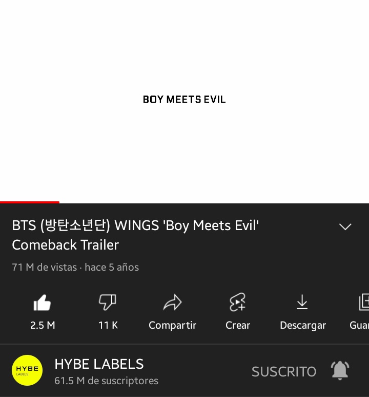 BangtanftMava's tweet photo. [🔔]

El MV de la cumpleañera "Boy Meets Evil" cuenta con 71M de vistas en YouTube, le falta poco alcanzar las 100M, ¡hagamos mucho stream para que llegue! 🔥

🎬 https://t.co/dHkMLssP9w

@BTS_twt #BTS #방탄소년단 
#5YearsWithBME 🎉
~ 🦢 https://t.co/jROe82VHyI