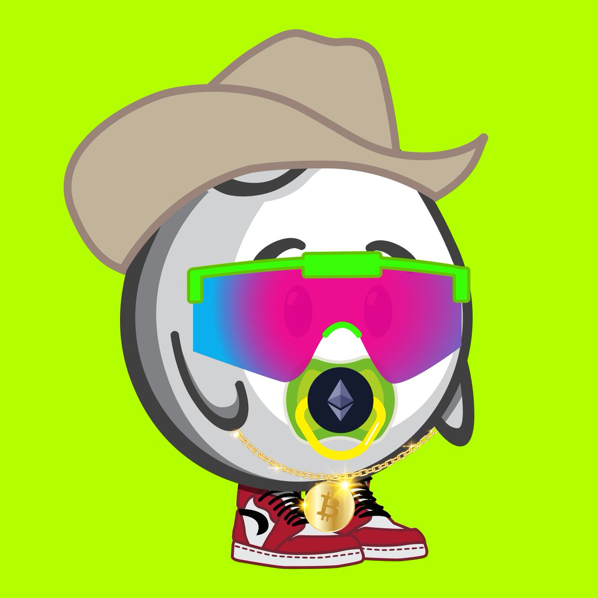 NftDice's tweet photo. Someone just hit the JACKPOT with this one... an Eth Paci AND a Bitcoin necklace???? Wow. Absolute FIRE. https://t.co/SeuESwyVbC