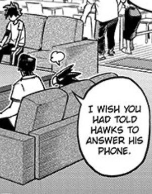 sizedifference's tweet photo. tokoyami: if hawks doesn’t contact me i’ll 🔪 https://t.co/zxh7XuNrVv