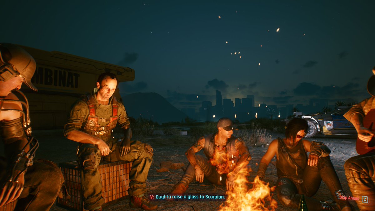 wolv2077's tweet photo. @PaweSasko I think Cyberpunk's strongest and most underrated quality is how you used character downtime as a way to both further the narrative and make characters feel three dimensional.

It's used for all major characters but I believe its in full effect with the Aldecaldo questline. https://t.co/c6z5HnFjqA