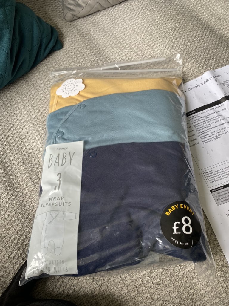 lauraheston's tweet photo. @Georgeatasda ordered from you, for a baby girl and you’ve sent me boy colours, do your staff not check orders? Pretty sure these aren’t pink #joke https://t.co/SGX2aB5a50
