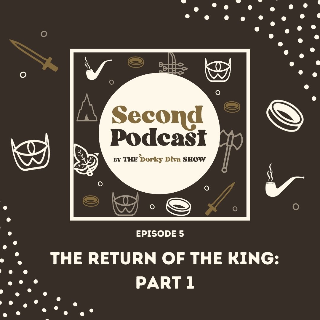 DorkyDivaShow's tweet photo. Today on Second Podcast we are discussing The Return of the King! We’re splitting this movie into two parts so we can dive into all the details. #lotr #secondpodcast
Listen here: https://t.co/62fdowlJzR https://t.co/9mTZOIlCe0