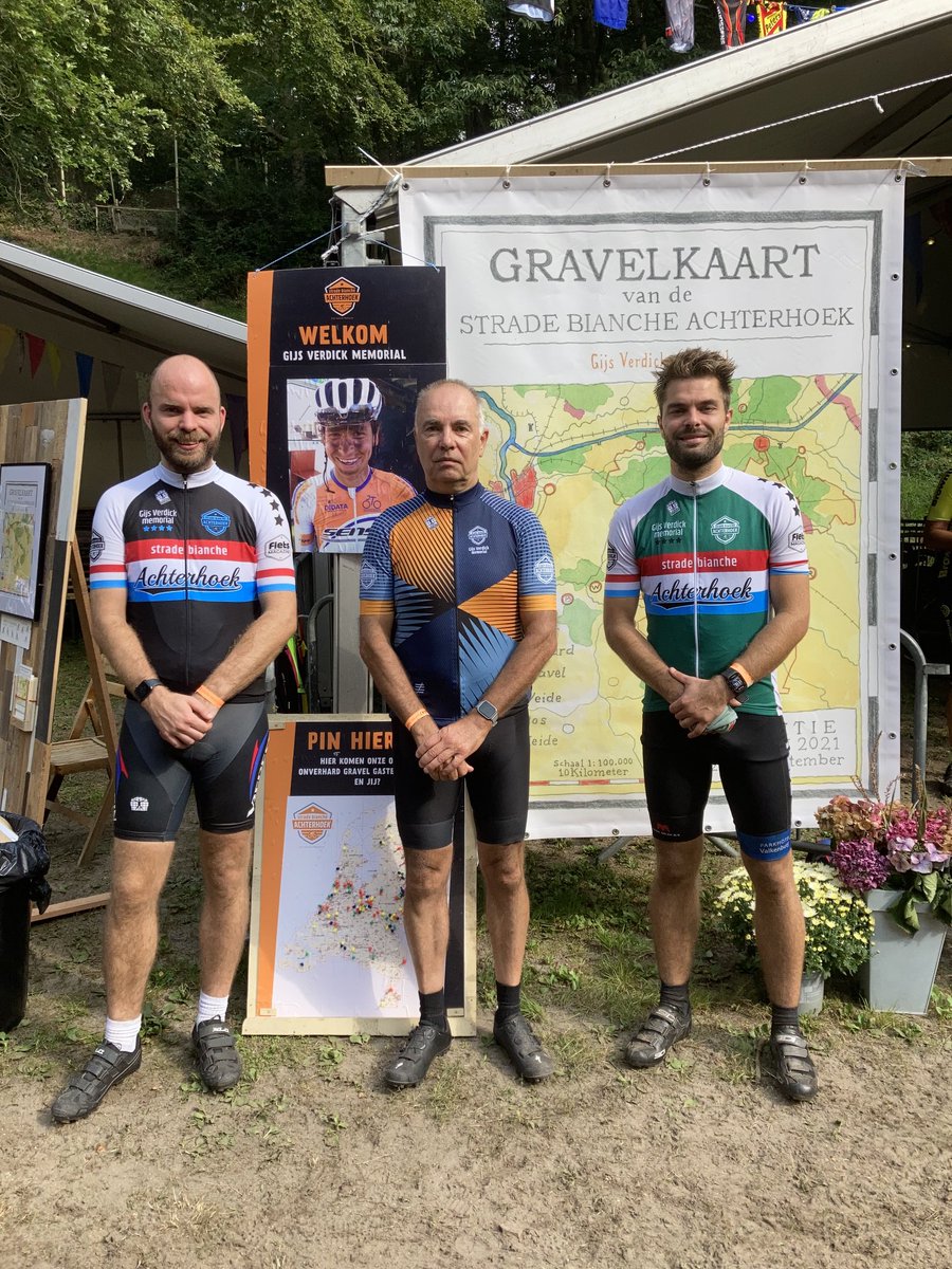 🚴‍♂️Met m’n zonen Ruud en Tim deelgenomen aan de Strade Bianche Gijs Verdick 😢memorial 👊