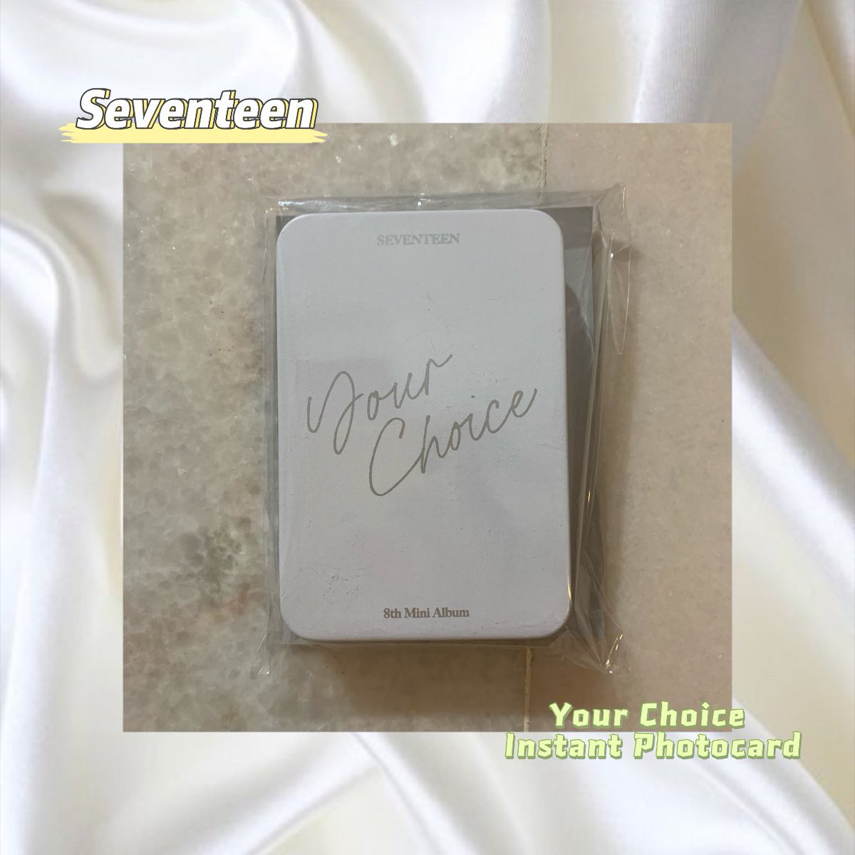 avotato_'s tweet photo. Ready Stock 

⭐️ Seventeen Your Choice Instant Photocard 
💰 RM87 
Order through Shopee https://t.co/XOGnVYp86D