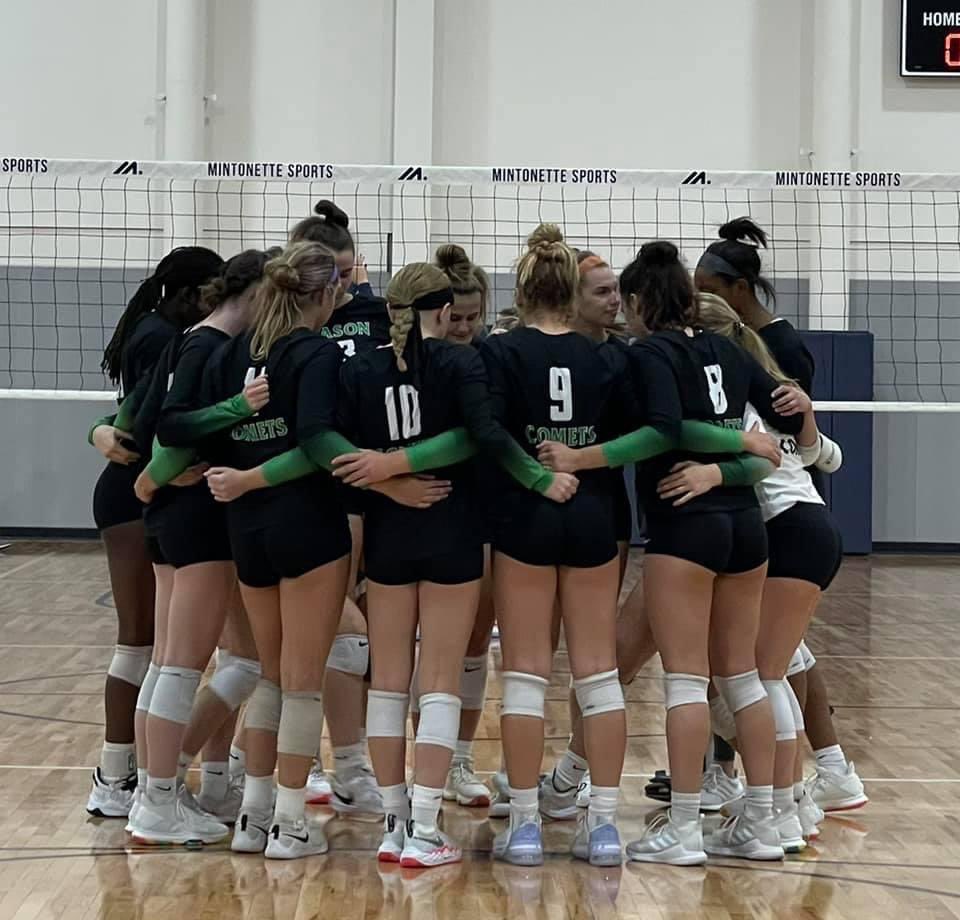 MasonGirlsVball's tweet photo. A busy week concluded with some great matches in the Columbus Invitational.  Fun to compete with teams from around the state.  All 3 levels battled to earn multiple victories, including a signature 3-set JV win against MND. https://t.co/QO9YIhkCkz